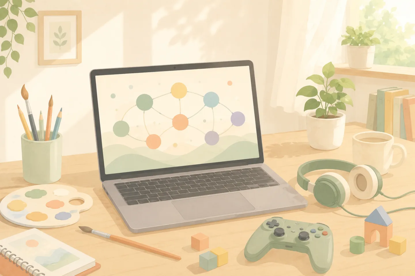 好きなことでつながる居場所のイメージ
